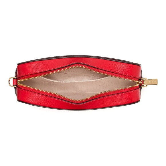 New Kate Spade Madison Mini Camera Bag Saffiano Leather Ruby Red - Picture 5 of 5